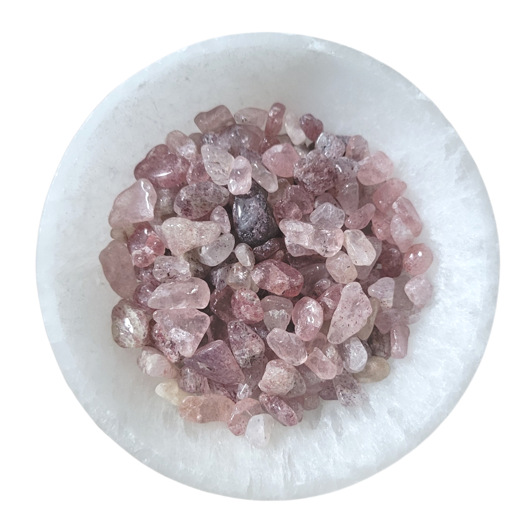 Strawberry Quartz Chips | Crystal Confetti, Mixture | Understanding, Self-Love